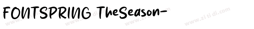 FONTSPRING TheSeason字体转换